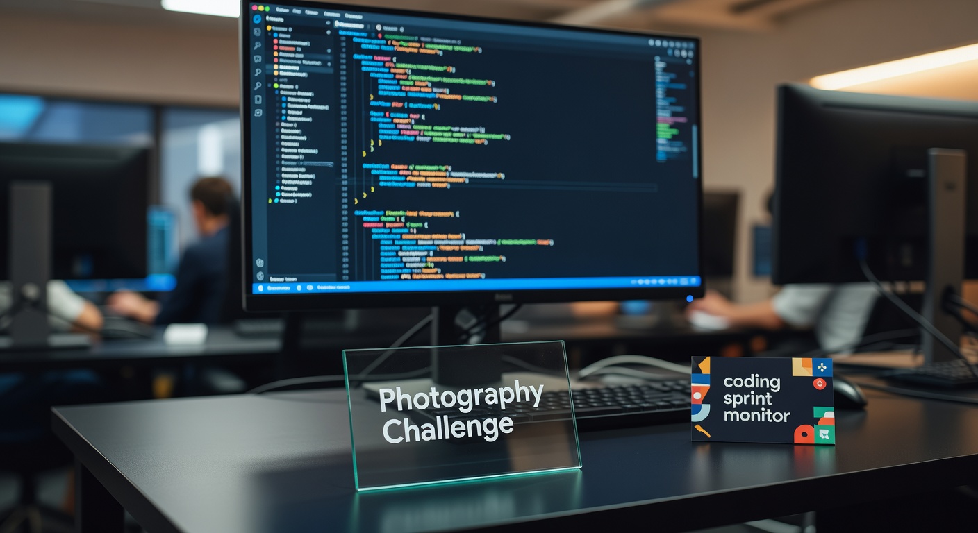 Computer monitor displaying code