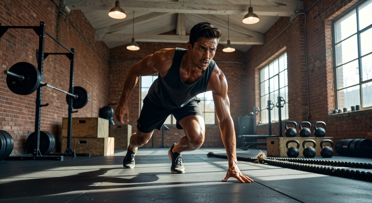 Person doing fitness workout
